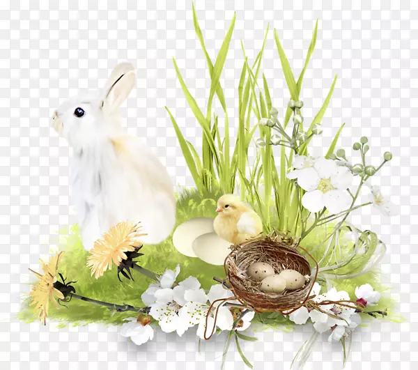 复活节兔子复活节彩蛋复活节篮子剪贴簿