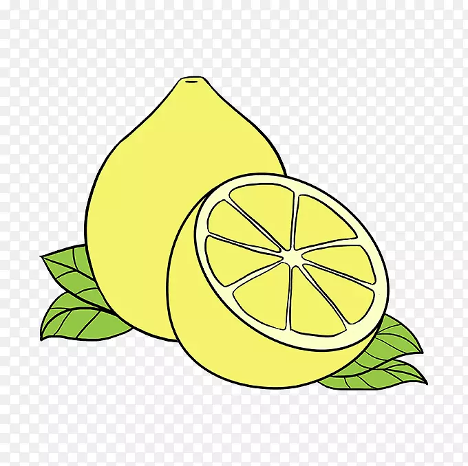 柠檬酸橙剪贴画汁-柠檬PNG黄色水果