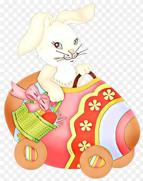 复活节兔子胡须夹艺术插图复活节彩蛋