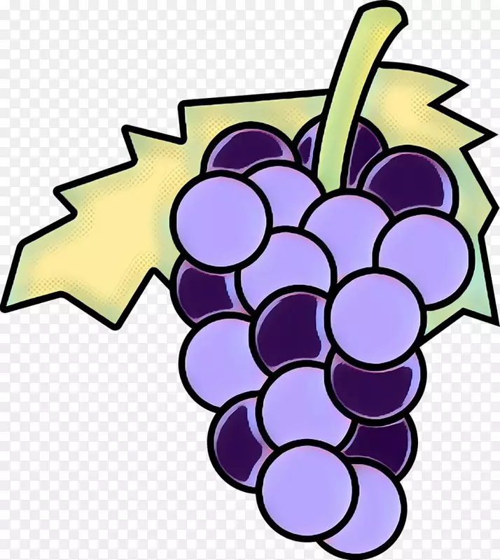 葡萄剪贴画紫花