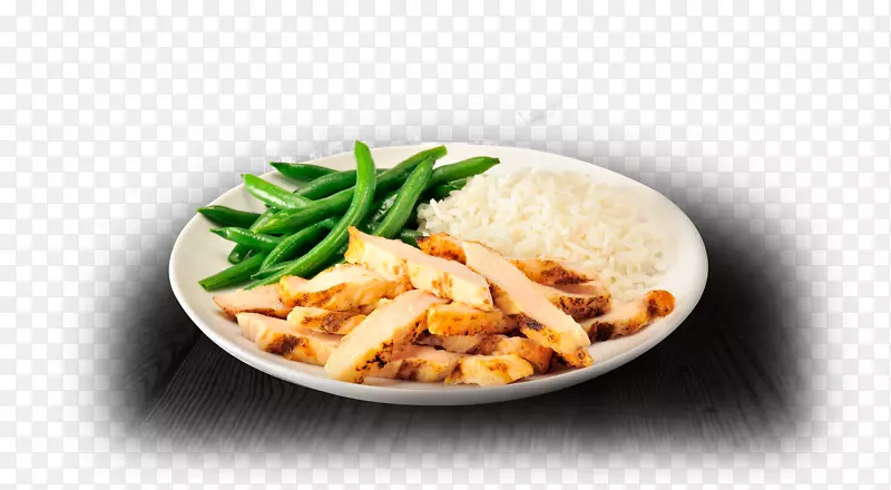 烤鸡，米饭和豆类，泰国菜，海南鸡，米饭，绿豆-鸡载体PNG烤鸡