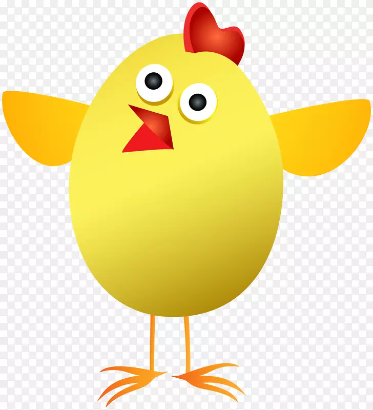 鸡复活节蛋夹艺术-复活节小鸡剪贴画