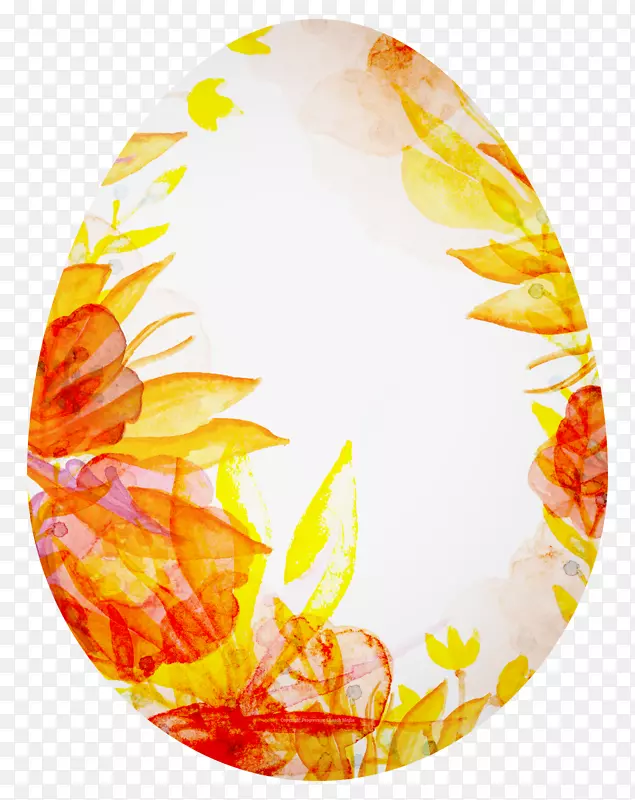 复活节彩蛋餐具橙色S.A.-复活节教堂传单