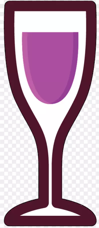 酒杯香槟玻璃夹子艺术设计紫色