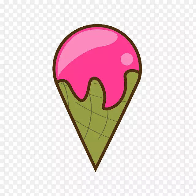 剪贴画心产品设计粉红色m-冰淇淋剪贴画PNG透明