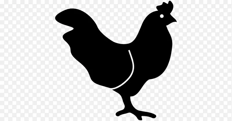 电脑图标图形鸡png图片食物.鸡轮廓黑PNG公鸡