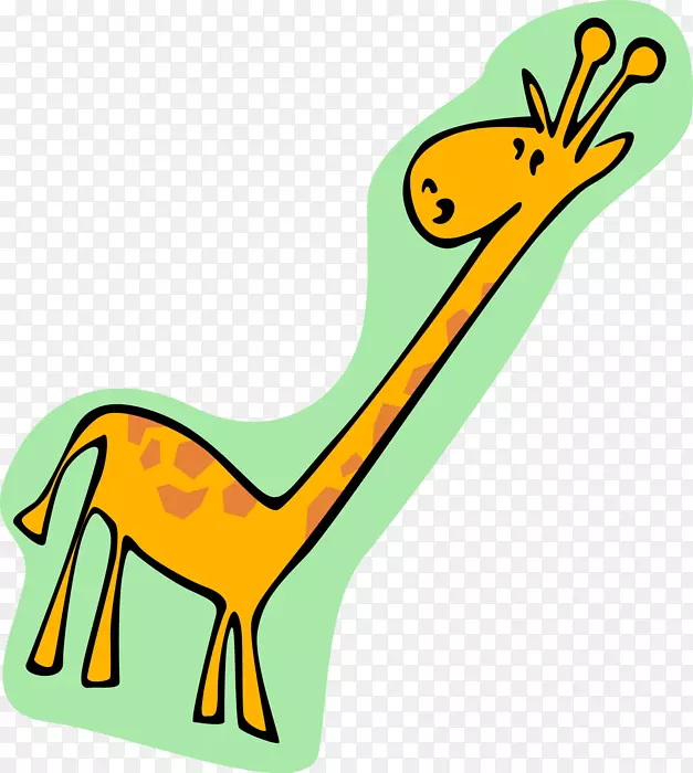 剪贴画图形插图长颈鹿图像长颈鹿卡通png