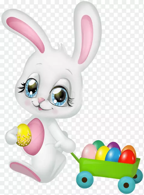 复活节兔子兔夹艺术png图片-复活节兔子没有背景PNG可爱