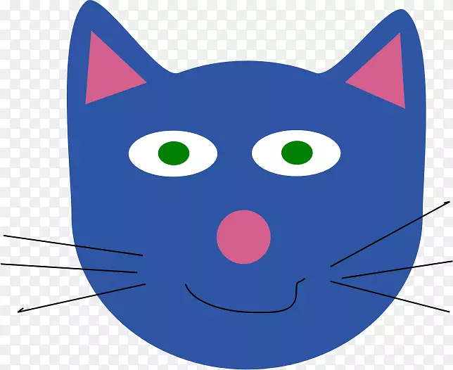 猫画剪贴画像线艺术猫画PNG透明