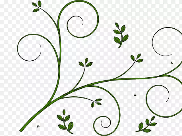 花卉设计花卉剪贴画蓝色-划线PNG手绘