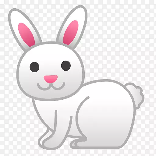 兔子家庭兔png图片复活节兔子表情符号png家兔
