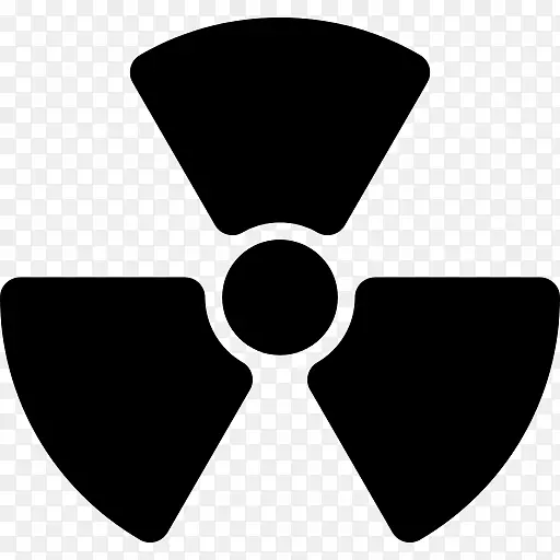 放射性衰变图形辐射危害符号.辐射符号png核