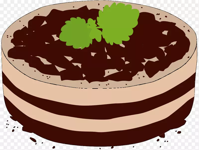 不含面粉的巧克力蛋糕包巧克力布朗尼加纳奇