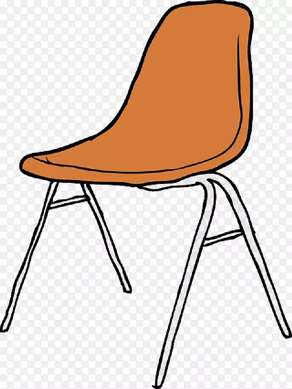 剪贴画露天校椅免费内容-黄色椅子