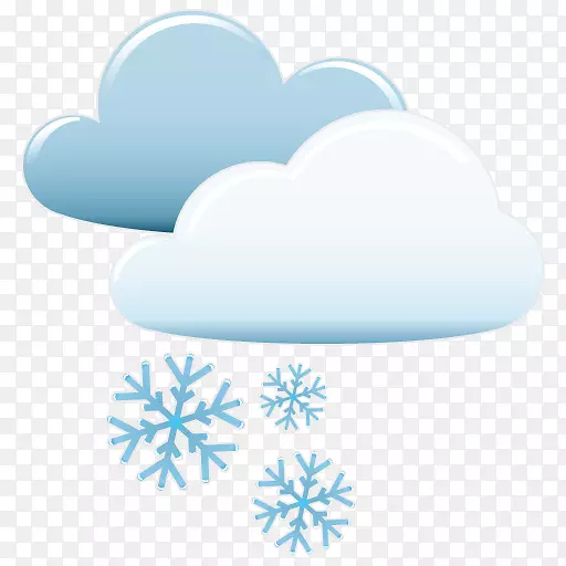 天气电脑图标雪气候气象学-雪天剪贴画Png冬天