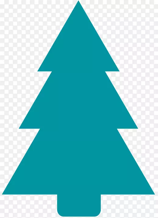 FIR圣诞树剪贴画角线