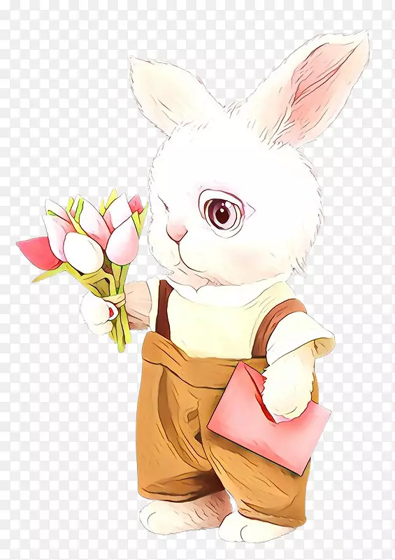 复活节兔子插画胡须卡通
