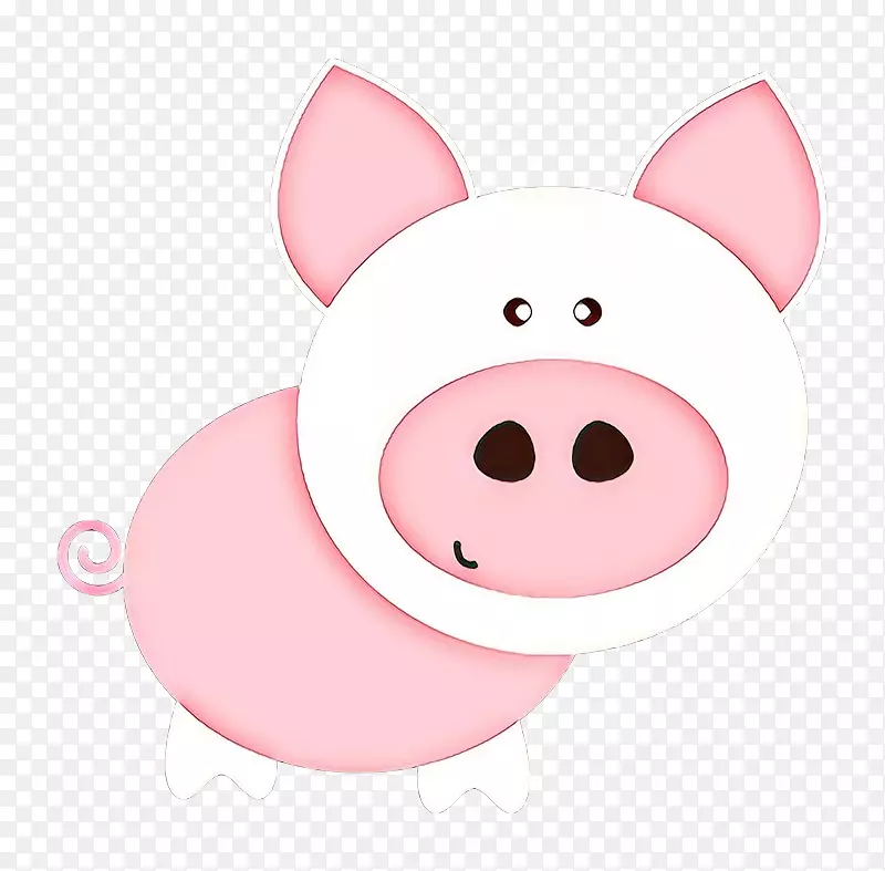 猪粉红鼻子卡通