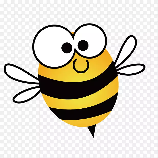 蜜蜂夹艺术蜂窝png图片-蜜蜂剪贴画PNG可爱