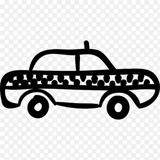 出租车可伸缩图形png图片计算机图标.汽车绘图PNG手绘