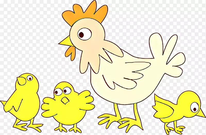 鸡夹艺术卡通形象家禽