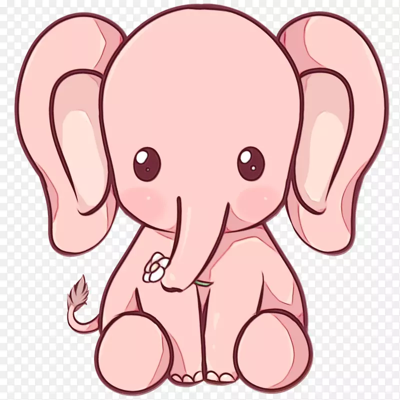 画可爱的大象卡通形象