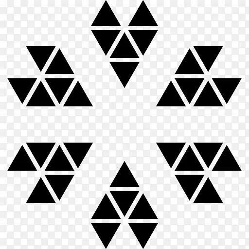 多边形三角形几何图形图形-德克萨斯星PNG三角形图案