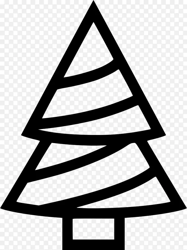 电脑图标剪贴画圣诞日桌面壁纸可伸缩图形-树轮廓PNG圣诞节