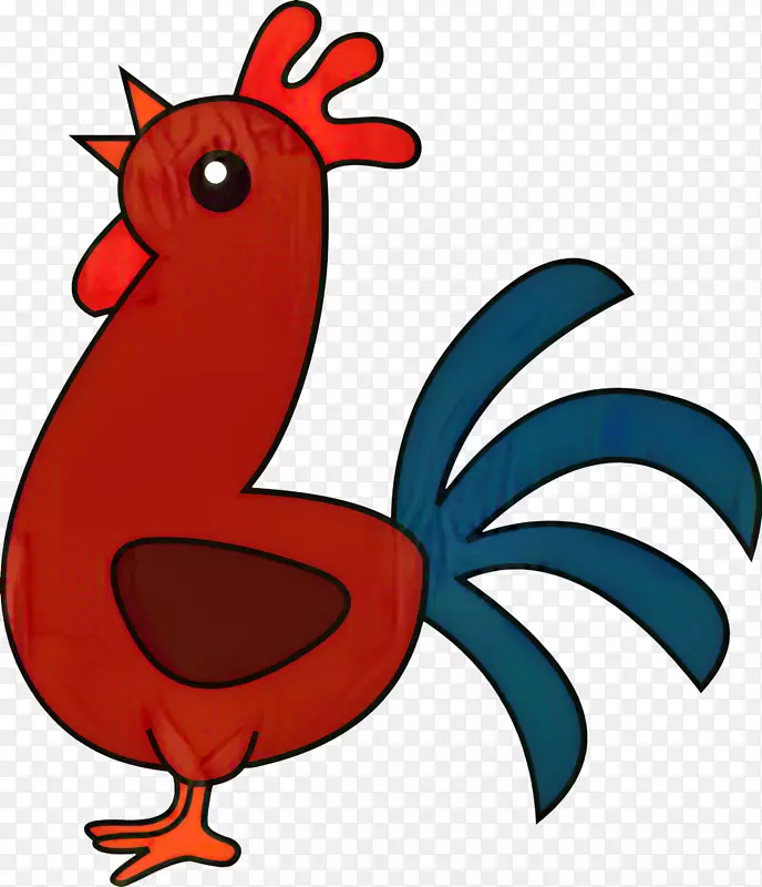 鸡夹艺术插图-免费
