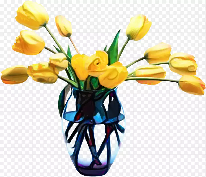 花瓶png图片剪贴画郁金香花