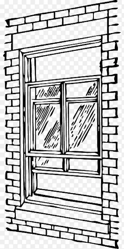 窗口剪贴画图形边框图像砖窗口