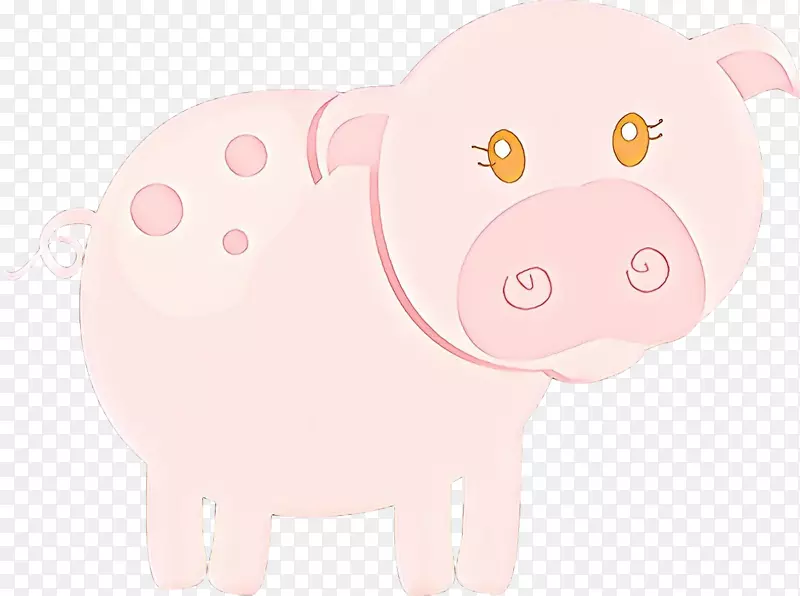 猪产品设计粉红m鼻