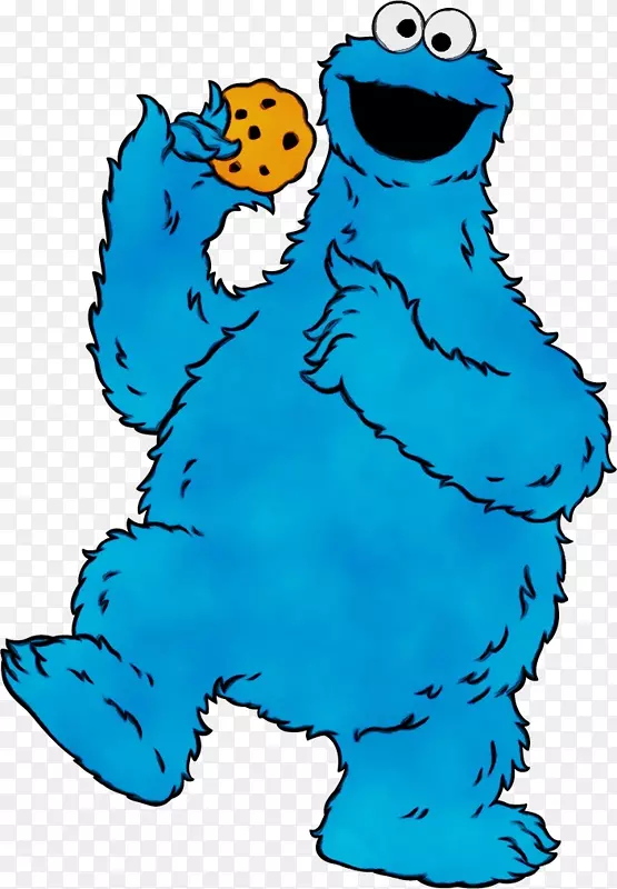 饼干怪物饼干夹艺术大鸟弗兰肯斯坦的怪物