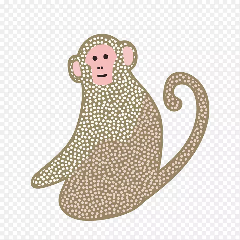 猴子插图动物插图摄影.猿图案