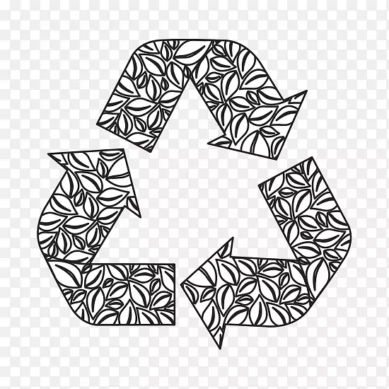 回收符号再利用垃圾回收箱和废纸篮塑料回收.弓形图