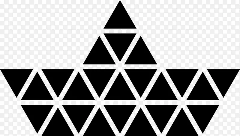 彭罗斯三角形多边形几何图形黑色三角形PNG