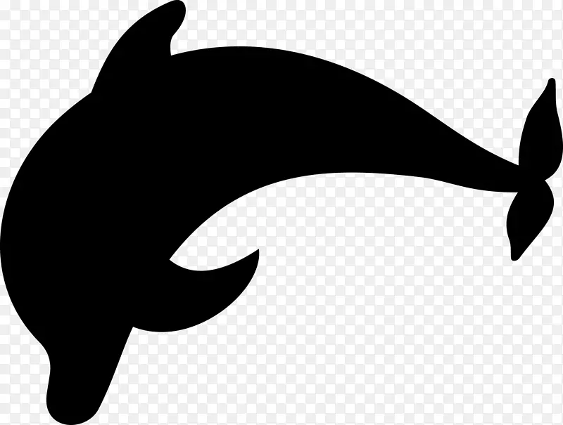 剪贴画图形海豚剪影免费内容-海豚剪影PNG跳跃
