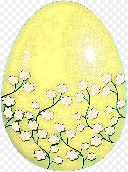 复活节彩蛋椭圆形花