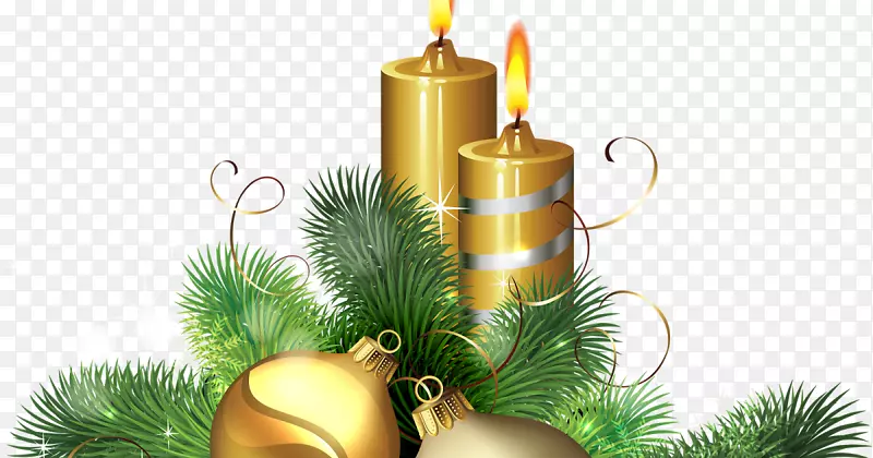 圣诞日png图片圣诞蜡烛圣诞点缀-祝福PNG圣诞节