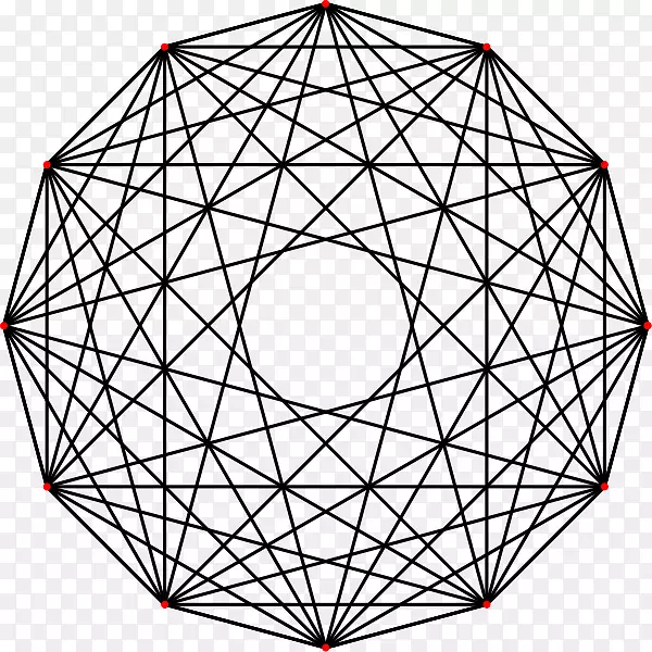 星形多边形几何剪贴画形状-十二角PNG透明