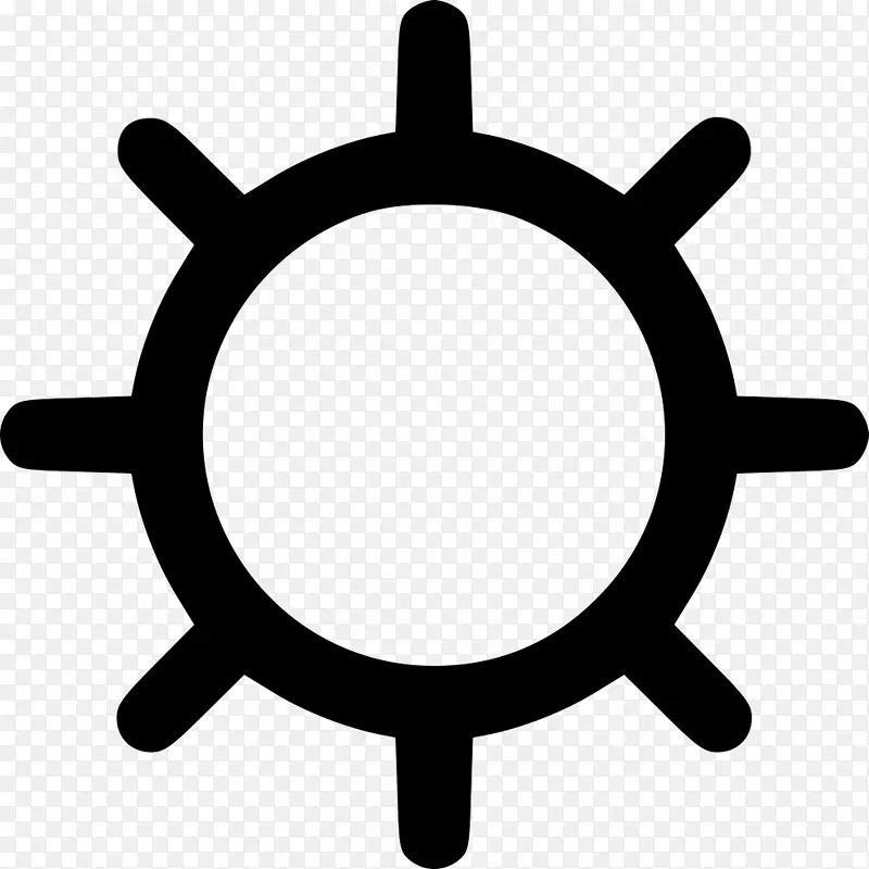 太阳符号图形计算机图标插图-晴天