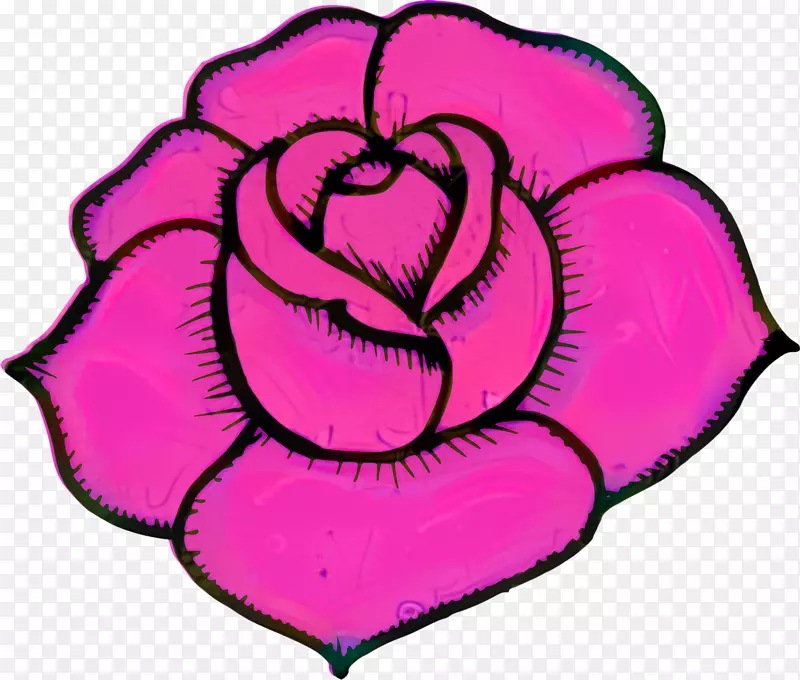 花园玫瑰图画线艺术