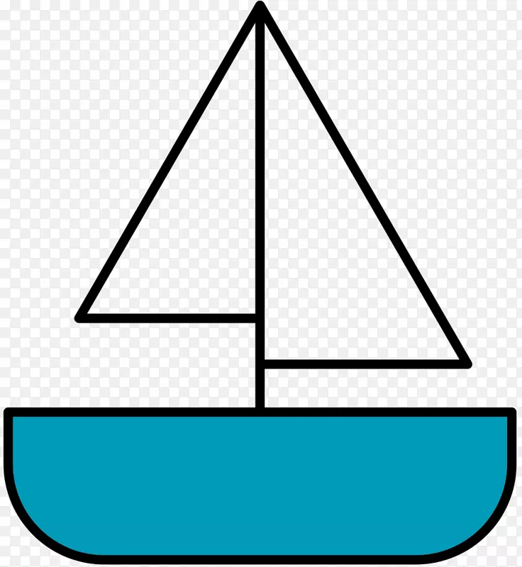 三角字体船微软天蓝色