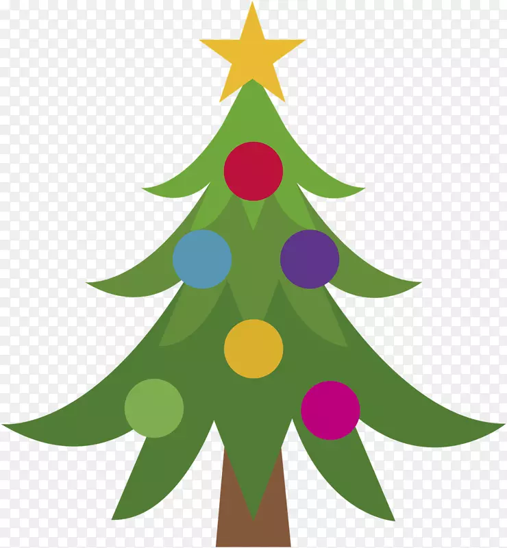 圣诞剪贴画圣诞节圣诞树圣诞老人表情-圣诞剪贴画PNG圣诞树