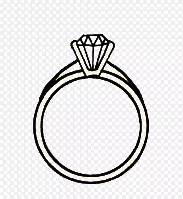 剪贴画订婚戒指钻石结婚戒指钻石戒指剪裁部分PNG婚礼