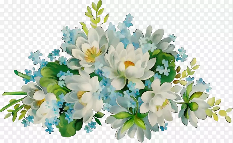 花卉水彩画花卉设计png图片