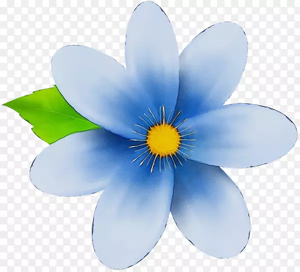 蓝色剪贴画png图片花卉图像