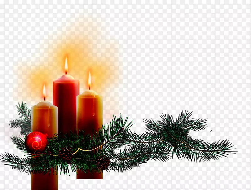 圣诞蜡烛圣诞日png图片圣诞树蜡烛妈妈