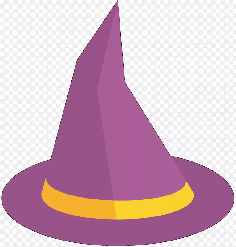 剪贴画帽子产品设计紫色锥