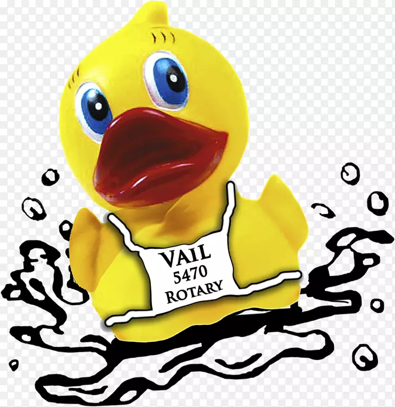 橡胶鸭夹艺术png图片形象-动画鸭PNG橡胶